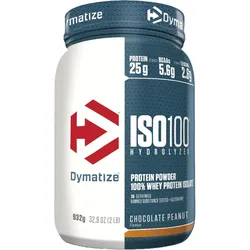 Dymatize ISO 100 Hydrolyzed Choc Peanut 932g - Whey Protein Hydrolysat + Isolat Einheitsgröße