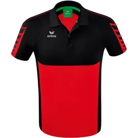 Erima Six Wings Poloshirt rot/schwarz XL