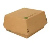 Papstar Burgerboxen 80 St. 12,5 x 12,5 cm Braun