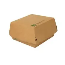 Papstar Burgerboxen 80 St. 12,5 x 12,5 cm Braun
