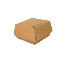Papstar Burgerboxen 80 St. 12,5 x 12,5 cm Braun