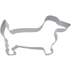 Städter Plätzchen-Ausstechform „Dackel“ silber 200715