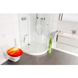 Sanilo WC Sitz mit Absenkautomatik Savanne, Hochwertiger und Stabiler Toilettendeckel aus Holz