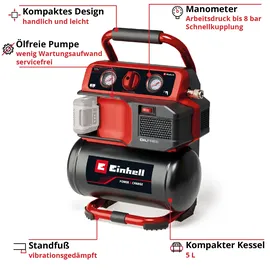 Einhell TE-AC 18/75 Li OF-Solo
