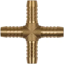 Riegler Kreuz-Schlauchverbindungsstutzen für Schlauch 5 mm Messing