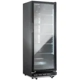 orange. orange 360L Getränkekühlschrank (Flaschenkühlschrank) mit Glastür. Abschließbar. Komplett schwarz. Freistehender Getränkekühlschrank.