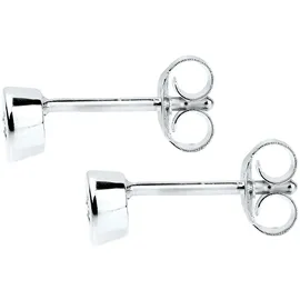 Elli DIAMONDS Ohrstecker Kreis Diamant Weiß 925 Sterling Silber onesize