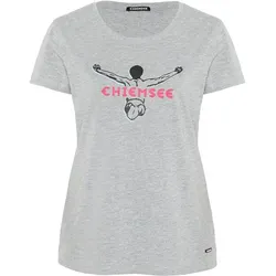 CHIEMSEE Damen Shirt T-Shirt, Neutral Gray Melange, S
