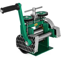VEVOR Manuelle Rolling Mill Kombination Walzwerk 120mm Handwalzwerk Maschine 80mm Maschine Schmuck mit Gute Verschleißfestigkeit Tablettierung Vierkantdraht für Schmuck Design und Reparatur