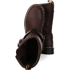 Dr. Martens Dr Martens Anistone Hi Rigger Stiefel – Dark Brown Burnished Waxy Pull Up - EU 38