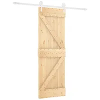 vidaXL Schiebetür rechts 70 x 210 cm Braun/Weiß