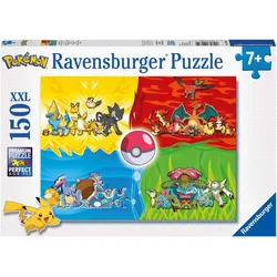 Ravensburger Puzzle 150 Teile Kinder Puzzle XXL Pokémon Typen 10035, 150 Puzzleteile