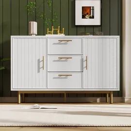 stilvora Kommode 120 x 75 x 40 cm Weiß