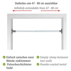 Wenko Teleskop-Klemmstange Herkules 47-80 cm