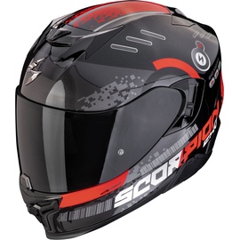 Scorpion Exo-520 Evo Air Titan, Helm, schwarz-rot, Größe L
