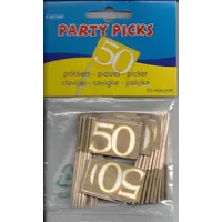 Folat Party-Picker 50er Pack Gold