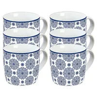 Geda Labels 6er Set Classic Blue Pattern 300ml