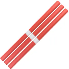 IDENA 20095 - Buchschutzpapier in Rot, 3 Rollen reißfestes Einschlagpapier zu je 2 m x 50 cm für Bücher und Hefte, farbbeständig, recyclefähig, biologisch abbaubar