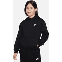 Nike Sportswear Club Fleece Hoodie Kinder 010 black/white XS 122-128 cm