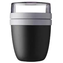 Mepal Müslibecher to go Old Nordic Black 0,3 l + 0,12 l