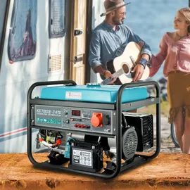 Könner & Söhnen Gasoline generator KS 7000E-3 ATS Stromerzeuger Benzin Notstromaggregat 5500W mit E-Start