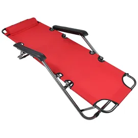 VCM Sonnenliege 153 x 0 x 0 cm Rot
