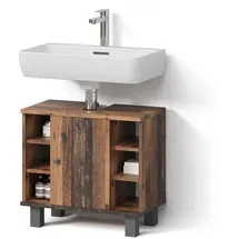 livinity Waschbeckenunterschrank Fucino 60 x 54 cm Braun