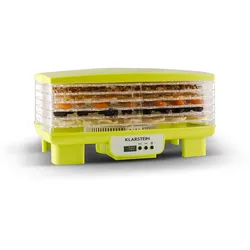 Klarstein Bananarama Dörrautomat grün 550W Trockner Dehydrator 6 Etagen Limettengrün