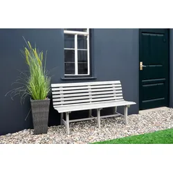 Gartenbank GARDEN PLEASURE "Bank MANDALAY", grau (grau, grau), B:60cm H:82cm T:150cm, FSC-zertifiziertes Massivholz, Sitzbänke, BxTxH: 60x150x82 cm