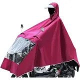 XINGLIREN Wasserdichter Regenponcho für Fahrräder, Regenmantel, Jacke, Umhänge für Elektromobile, wasserdichte Abdeckung (rot, Einheitsgröße)