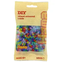 Hama Beutel mit Perlen 1000 St. transparent mix