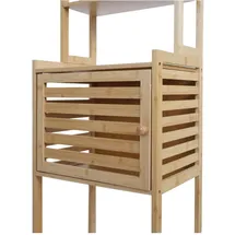 MCW O74 Badezimmerschrank 42 x 165 x 30 cm Bambus
