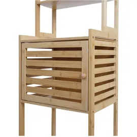 MCW O74 Badezimmerschrank 42 x 165 x 30 cm Bambus