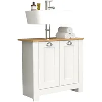 VCM Holz Badmöbel Badunterschrank Schrank Balusa M