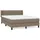 vidaXL Boxspringbett 140 x 200 cm Taupe