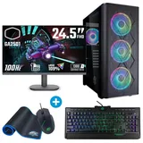 ONE GAMING Gaming Komplett-PC IN696 Gaming-PC (Intel Core i5 14600KF, GeForce RTX 5070, 512 GB SSD, Luftkühlung) schwarz