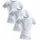 CLIPPER Unterhemd 3 Stk., aus Doppelripp, T-Shirt, Unterziehshirt, Kurzarm T-Shirt, Gr. 4 - 3 Stk., weiß, , 316864-4 3 Stk.