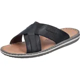 Rieker Herren 21082 Pantolette, Schwarz, 43