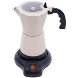 Rtauhife Espressomaschine für Den Herd mit Elektrischer Heizplatte, Espressokocher für Induktionsherd, Espresso, 6 Tassen, EU-Stecker