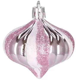 SPRINGOS Weihnachtskugeln 77 Stück, Rosa, bruchsicher, Baumschmuck, Weihnachten, Weihnachtsbaum-arrangement, Stilvoll