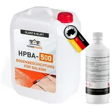 Home Profis® glänzender Balkonboden (50m2) | Über 30 Farben | Beton, Estrich & Fliesen | Flüssigkunststoff Bodenfarbe Außen | 2K Epoxidharz Bodenbeschichtung | RAL 7016 Anthrazitgrau | HPBA-500