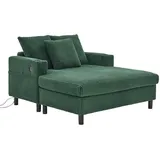 Lvhom Relaxliege, Grün, Textil, 128x85x142 cm, Wohnzimmer, Sessel, Relaxliegen