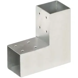 vidaXL Pfostenverbinder L-Form 71 x 71 mm Silber/Metall