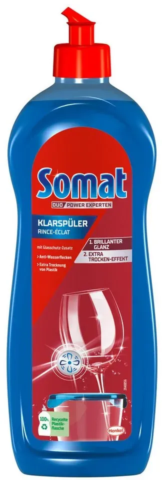 Somat Duo Power Experten 1 x 750 ml Klarspüler (1-St. - mit Extra Trocken-Effekt & brillantem Glanz)