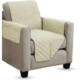 BestLivings Sesselschoner gesteppt - 190x165cm - Creme