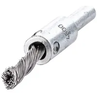 Lessmann Pinselbürste D.6mm Schaft 6mm Drahtstärke 0,25mm STA 4500min-1