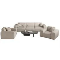 Fun Möbel Sofaset Designersofa CELES PREMIUM 3-1-1 in Stoff Scala, Hellbeige