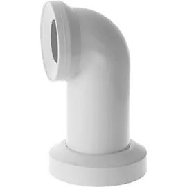 Duravit Ablaufbogen mit Rosette waagerecht Weiß