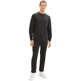 Tom Tailor Rundhals Pullover Schwarz/Grau 3XL