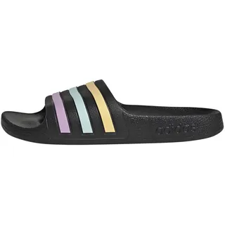 Adilette Aqua Slides Kids RUTSCHEN, core Black/orange Tint/Halo Mint, 29 EU - 29 EU